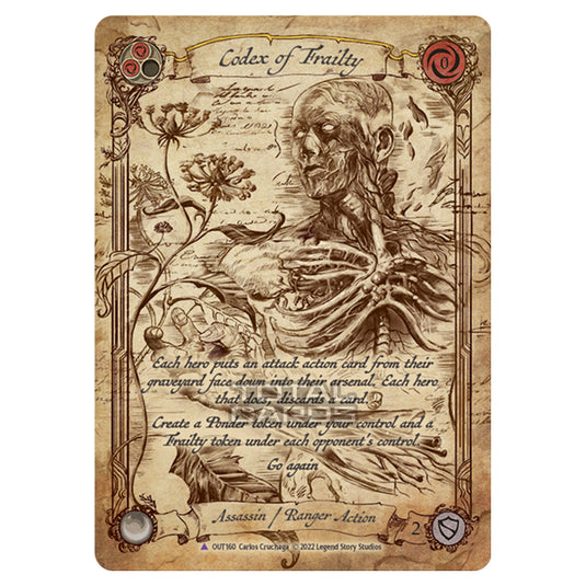 Flesh & Blood - Outsiders - Codex of Frailty (Cold Foil) - OUT160