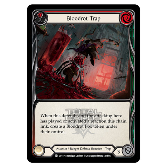 flesh and blood trap cards Flesh & Blood - Outsiders - Bloodrot Trap (Red)