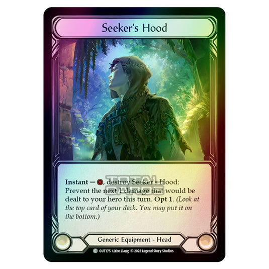 Flesh & Blood - Outsiders - Seeker's Hood (Rainbow Foil) - OUT175