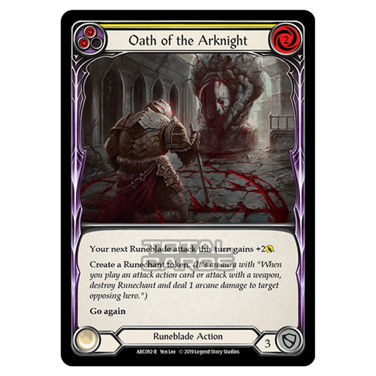 Flesh & Blood - Arcane Rising - Oath of the Arknight (Rare) - ARC092