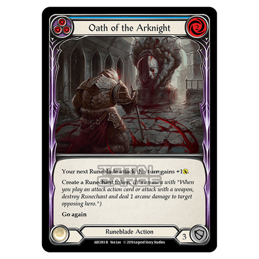 Flesh & Blood - Arcane Rising - Oath of the Arknight (Rare) - ARC093