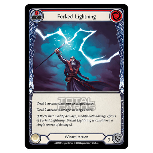 Flesh & Blood - Arcane Rising - Forked Lightning (Super rare) - ARC120