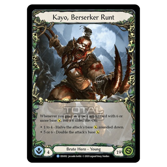 Flesh & Blood - Crucible of War - Kayo, Berserker Runt (Rare) - CRU002