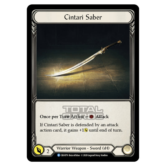 Flesh & Blood - Crucible of War - Cintari Saber (Rare) - CRU079