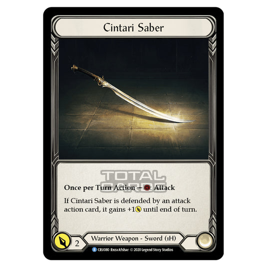 Flesh & Blood - Crucible of War - Cintari Saber (Rare) - CRU080