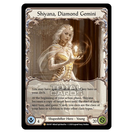 Flesh & Blood - Crucible of War - Shiyana, Diamond Gemini (Legendary) - CRU097