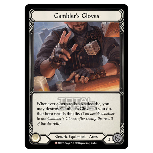 Flesh & Blood - Crucible of War - Gambler's Gloves (Majestic) - CRU179