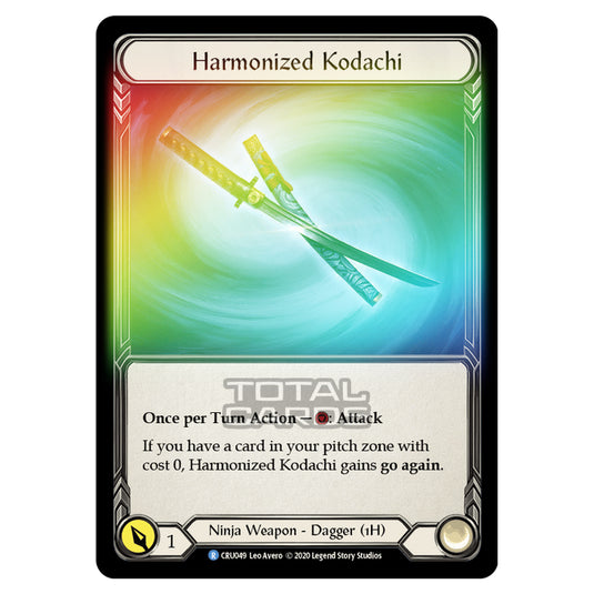 Flesh & Blood - Crucible of War - Harmonized Kodachi (Rare) - CRU049 (Rainbow Foil)