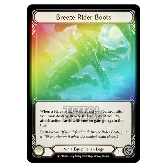 Flesh & Blood - Crucible of War - Breeze Rider Boots (Majestic) - CRU053 (Rainbow Foil)