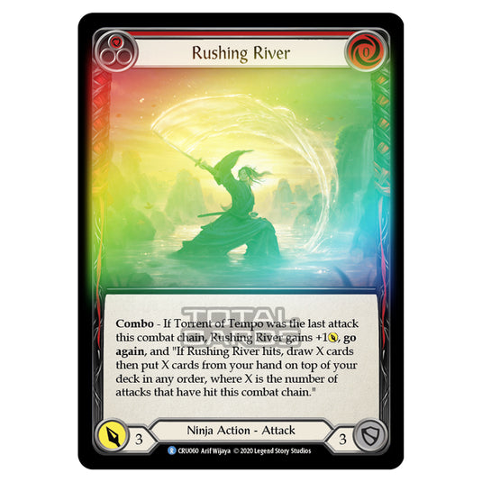 Flesh & Blood - Crucible of War - Rushing River (Rare) - CRU060 (Rainbow Foil)