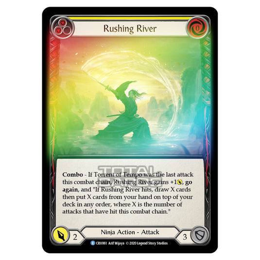 Flesh & Blood - Crucible of War - Rushing River (Rare) - CRU061 (Rainbow Foil)