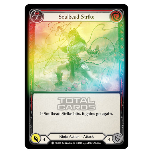 Flesh & Blood - Crucible of War - Soulbead Strike (Common) - CRU066 (Rainbow Foil)