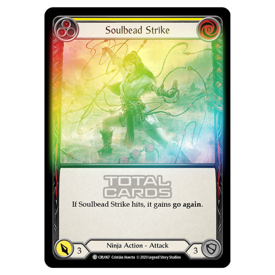 Flesh & Blood - Crucible of War - Soulbead Strike (Common) - CRU067 (Rainbow Foil)