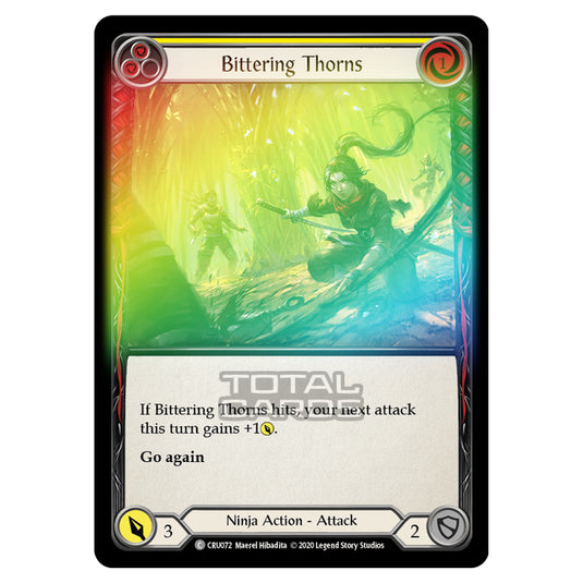 Flesh & Blood - Crucible of War - Bittering Thorns (Common) - CRU072 (Rainbow Foil)