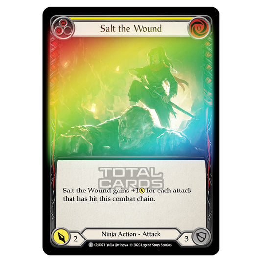 Flesh & Blood - Crucible of War - Salt the Wound (Common) - CRU073 (Rainbow Foil)