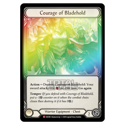 Flesh & Blood - Crucible of War - Courage of Bladehold (Majestic) - CRU081 (Rainbow Foil)