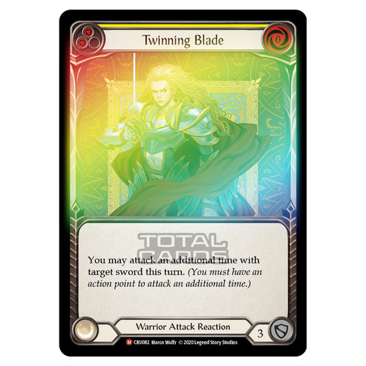 Flesh & Blood - Crucible of War - Twinning Blade (Majestic) - CRU082 (Rainbow Foil)