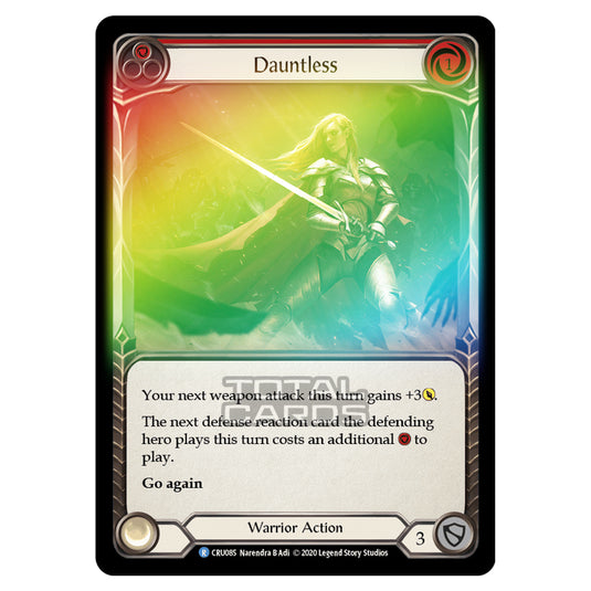 Flesh & Blood - Crucible of War - Dauntless (Rare) - CRU086 (Rainbow Foil)