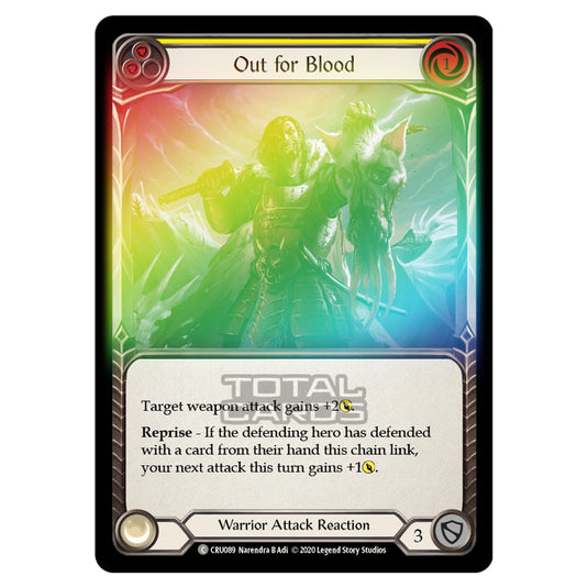 Flesh & Blood - Crucible of War - Out for Blood (Common) - CRU089 (Rainbow Foil)