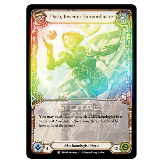 Flesh & Blood - Crucible of War - Dash, Inventor Extraordinaire (Common) - CRU098 (Rainbow Foil)