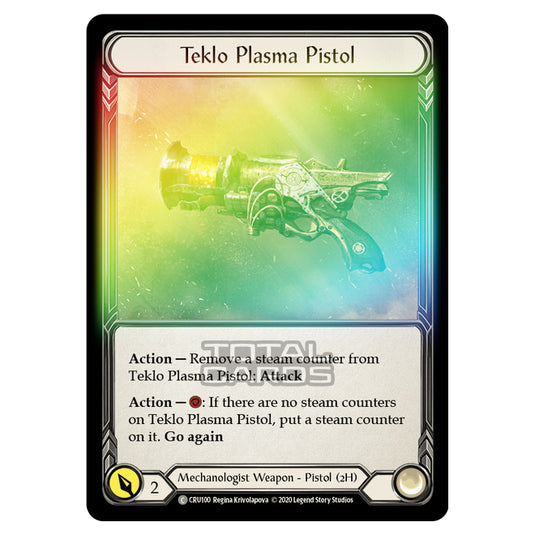 Flesh & Blood - Crucible of War - Teklo Plasma Pistol (Common) - CRU100 (Rainbow Foil)