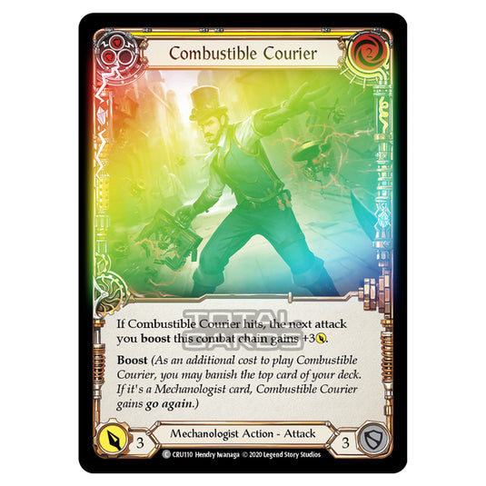 Flesh & Blood - Crucible of War - Combustible Courier (Common) - CRU109 (Rainbow Foil)