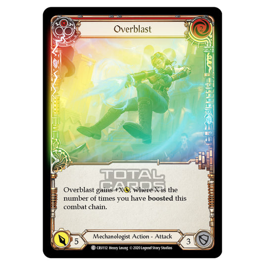 Flesh & Blood - Crucible of War - Overblast (Common) - CRU112 (Rainbow Foil)