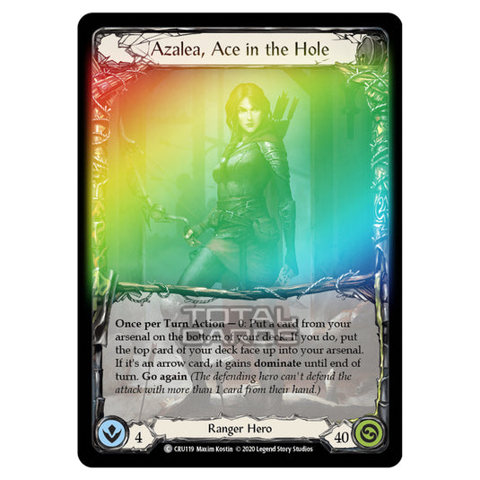 Flesh & Blood - Crucible of War - Azalea, Ace in the Hole (Common) - CRU119 (Rainbow Foil)