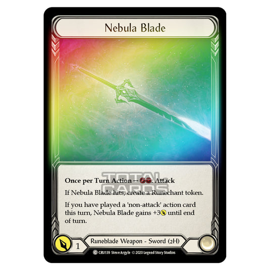 Flesh & Blood - Crucible of War - Nebula Blade (Common) - CRU139 (Rainbow Foil)