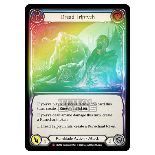 Flesh & Blood - Crucible of War - Dread Triptych (Majestic) - CRU142 (Rainbow Foil)