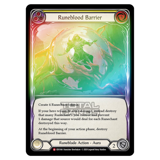 Flesh & Blood - Crucible of War - Runeblood Barrier (Majestic) - CRU144 (Rainbow Foil)