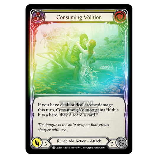 Flesh & Blood - Crucible of War - Consuming Volition (Common) - CRU148 (Rainbow Foil)