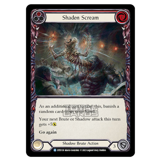 Flesh & Blood - Dusk Till Dawn - Shaden Scream (Red) - DTD118