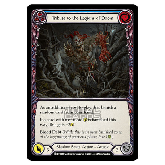 Flesh & Blood - Dusk Till Dawn - Tribute to the Legions of Doom (Blue) - DTD132