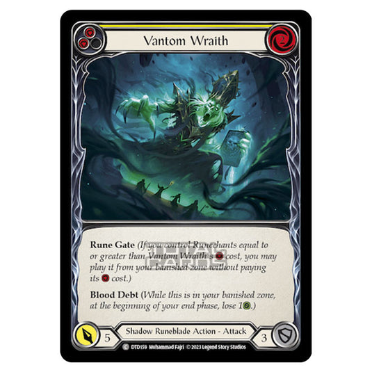 Flesh & Blood - Dusk Till Dawn - Vantom Wraith (Yellow) - DTD159