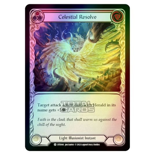 Flesh & Blood - Dusk Till Dawn - Celestial Resolve (Red) (Rainbow Foil) - DTD041