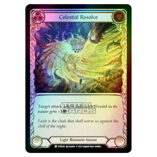 Flesh & Blood - Dusk Till Dawn - Celestial Resolve (Blue) (Rainbow Foil) - DTD043