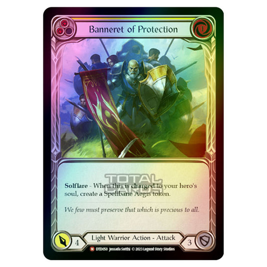 Flesh & Blood - Dusk Till Dawn - Banneret of Protection (Rainbow Foil) - DTD050