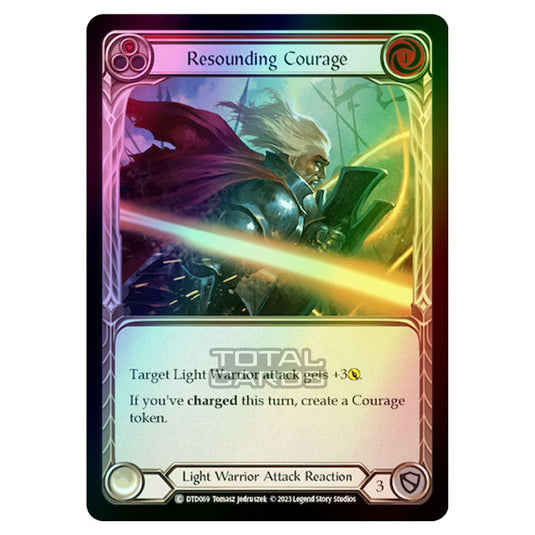 Flesh & Blood - Dusk Till Dawn - Resounding Courage (Red) (Rainbow Foil) - DTD069