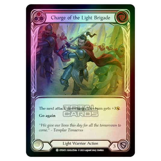 Flesh & Blood - Dusk Till Dawn - Charge of the Light Brigade (Red) (Rainbow Foil) - DTD072