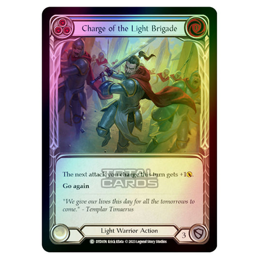 Flesh & Blood - Dusk Till Dawn - Charge of the Light Brigade (Blue) (Rainbow Foil) - DTD074