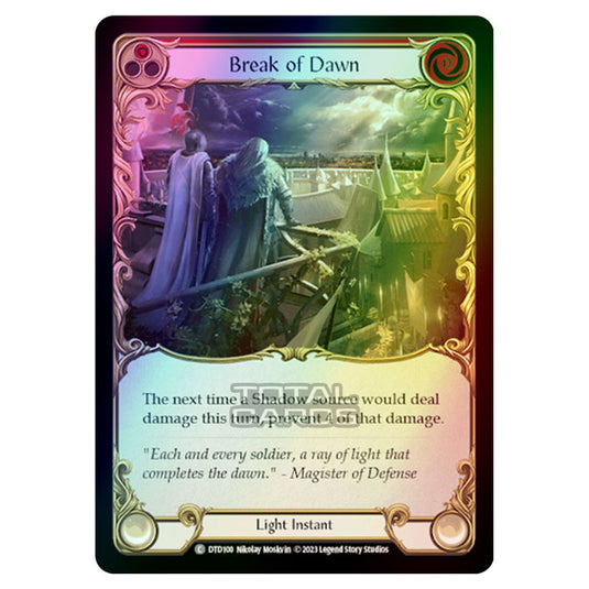 Flesh & Blood - Dusk Till Dawn - Break of Dawn (Red) (Rainbow Foil) - DTD100