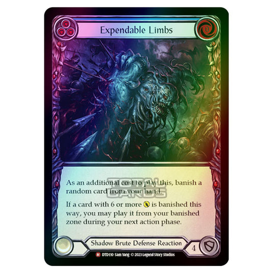 Flesh & Blood - Dusk Till Dawn - Expendable Limbs (Rainbow Foil) - DTD110