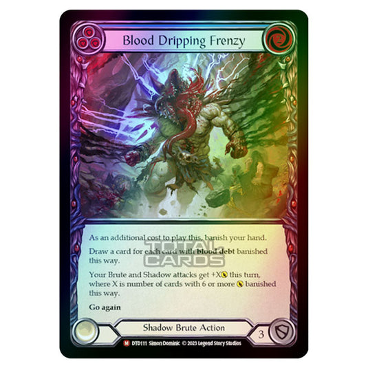 Flesh & Blood - Dusk Till Dawn - Blood Dripping Frenzy (Rainbow Foil) - DTD111