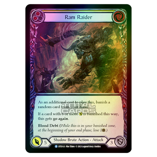 Flesh & Blood - Dusk Till Dawn - Ram Raider (Yellow) (Rainbow Foil) - DTD113