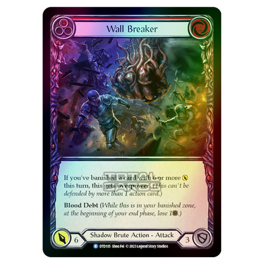 Flesh & Blood - Dusk Till Dawn - Wall Breaker (Red) (Rainbow Foil) - DTD115