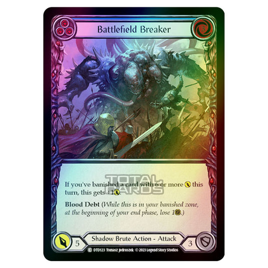 Flesh & Blood - Dusk Till Dawn - Battlefield Breaker (Blue) (Rainbow Foil) - DTD123