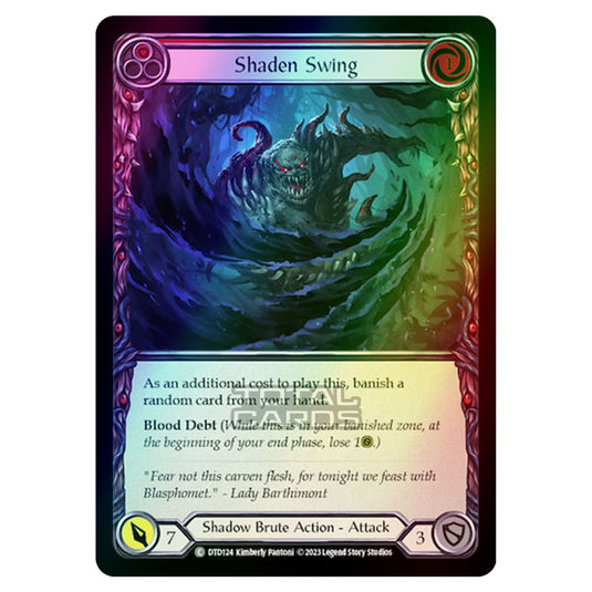 Flesh & Blood - Dusk Till Dawn - Shaden Swing (Red) (Rainbow Foil) - DTD124