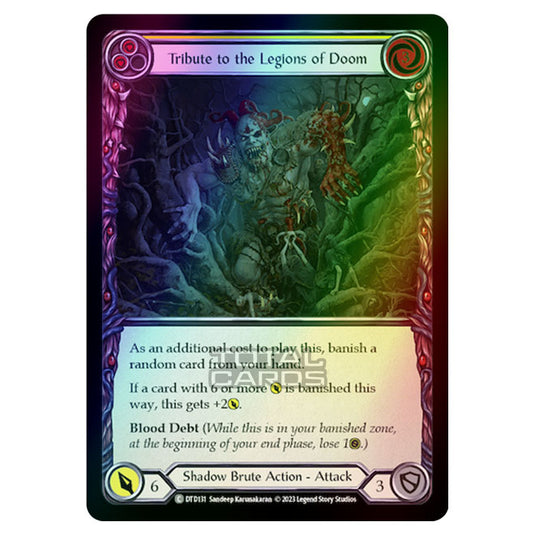 Flesh & Blood - Dusk Till Dawn - Tribute to the Legions of Doom (Yellow) (Rainbow Foil) - DTD131