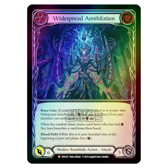 Flesh & Blood - Dusk Till Dawn - Widespread Annihilation (Rainbow Foil) - DTD137